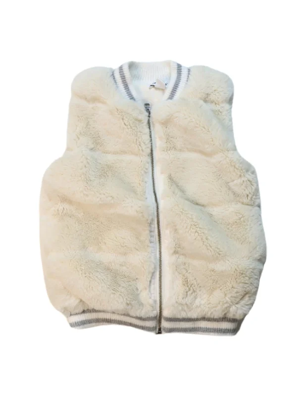 Splendid Faux Fur Vest 4T Women's minimalist jackets