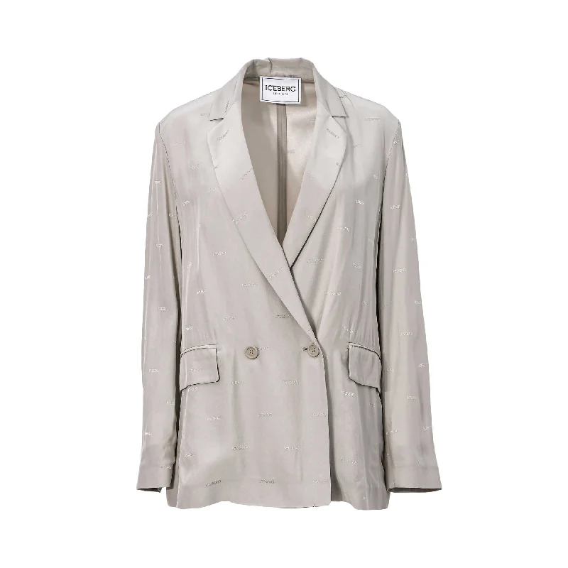 Iceberg Ladies Beige Blazer Women's vintage jackets