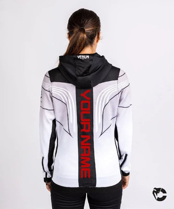 UFC Venum Personalized Authentic Fight Night 2.0 Kit by Venum Women's Walkout Hoodie - White Women's hooded jackets