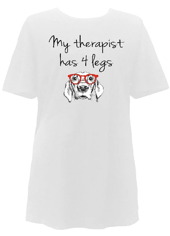 My Therapist has 4 Legs Sleep Shirt by Witty Girls Budget-friendly pajama sets