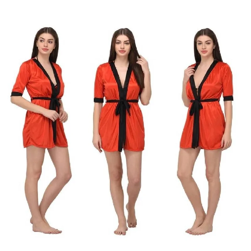 Short Red Nightwear Luxury Sleepwear Silk Nightdress for Women Short Nightgown with Panty Set Velvet pajama sets