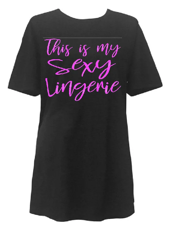 This is My Sexy Lingerie Sleep Shirt by Witty Girls Cheap pajama sets