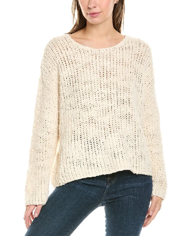 EILEEN FISHER Round Neck Box Sweater Lightweight sweaters for spring