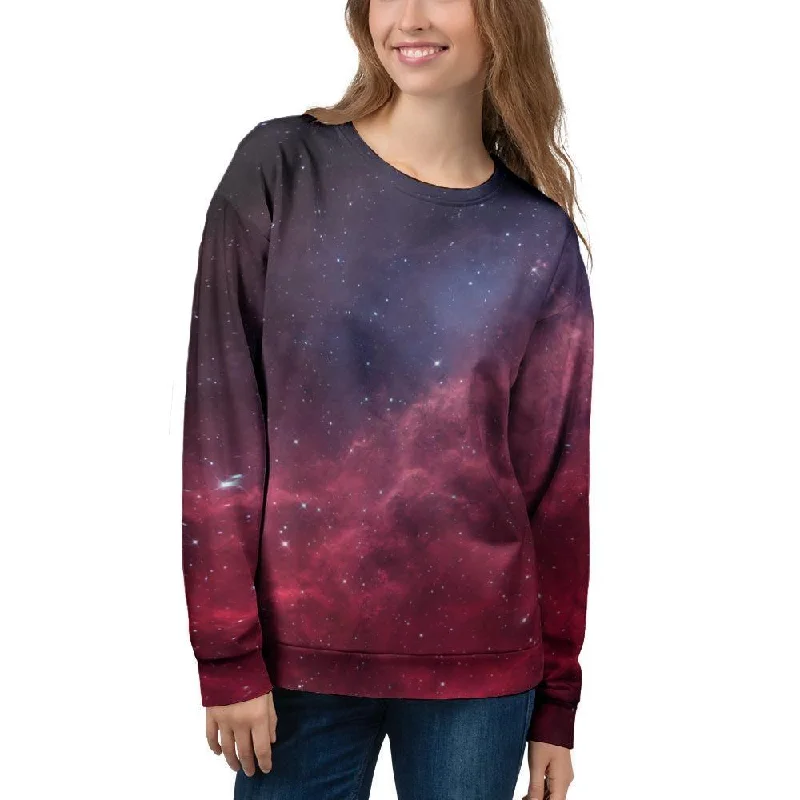 Red Cosmic Galaxy Space Women's Sweatshirt Gucci sweaters