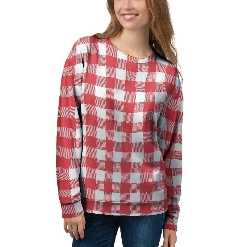 Red Lumberjack Women's Sweatshirt Edgy sweaters