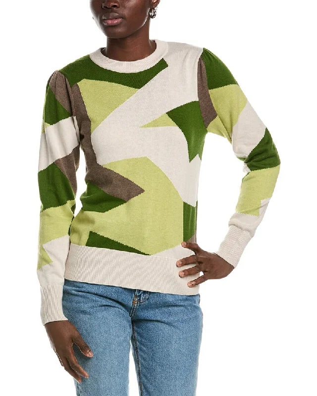 WISPR Camo Silk-Blend Sweater Women's sweaters