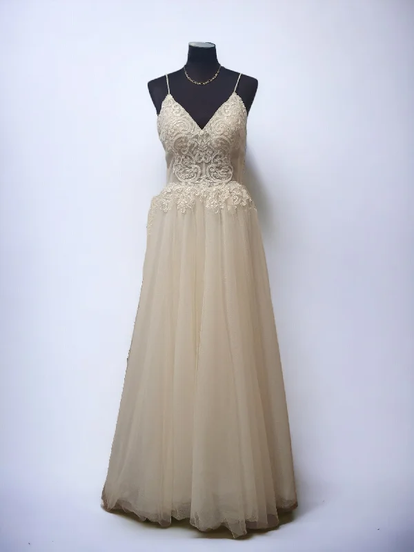 Minnie A-Line Gown Luxury Lace Gown