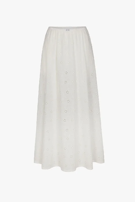 DREAM SKIRT IN EYELET FLEUR Slit unclassified skirts