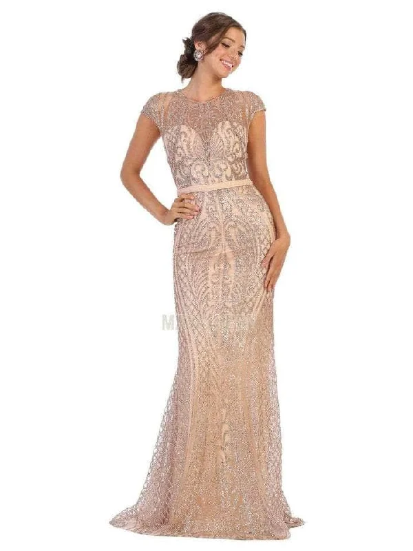 May Queen - Illusion Jewel Sheath Evening Dress MQ1722 Must-have party dresses for this season