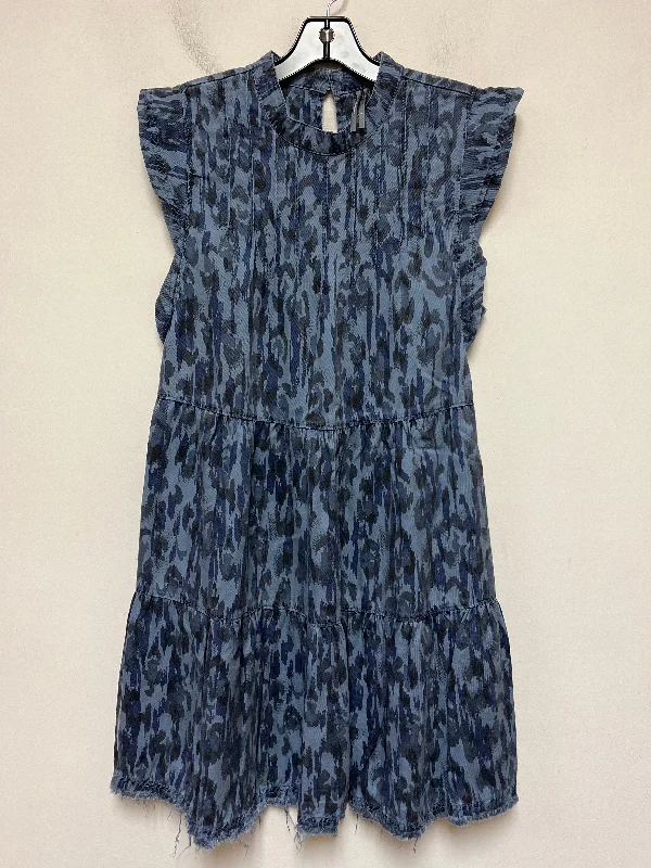 Dress Casual Short By Anthropologie In Blue, Size: M High-Waist Skirt Look