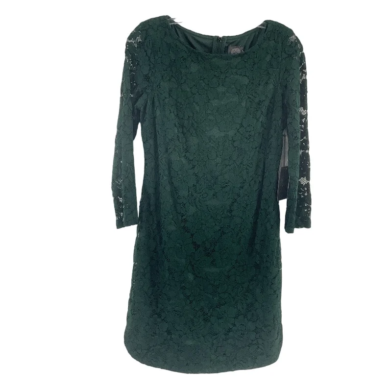 Vince Camuto Green Lace Knee-Length Long-Sleeve Shift Dress Women’s Size 4 NWT Maxi Skirt Look