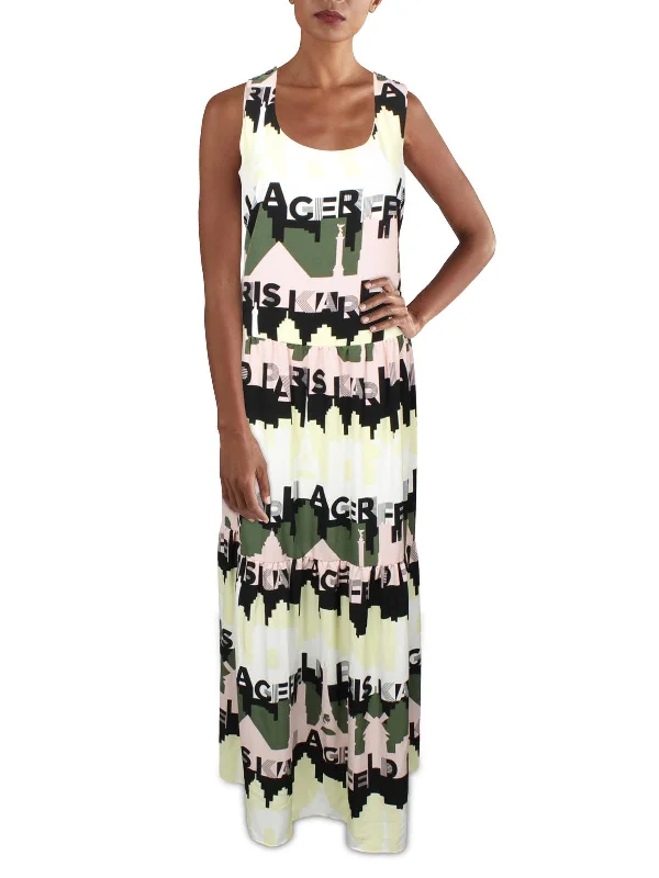 Womens Printed Long Maxi Dress Floral Maxi Skirt