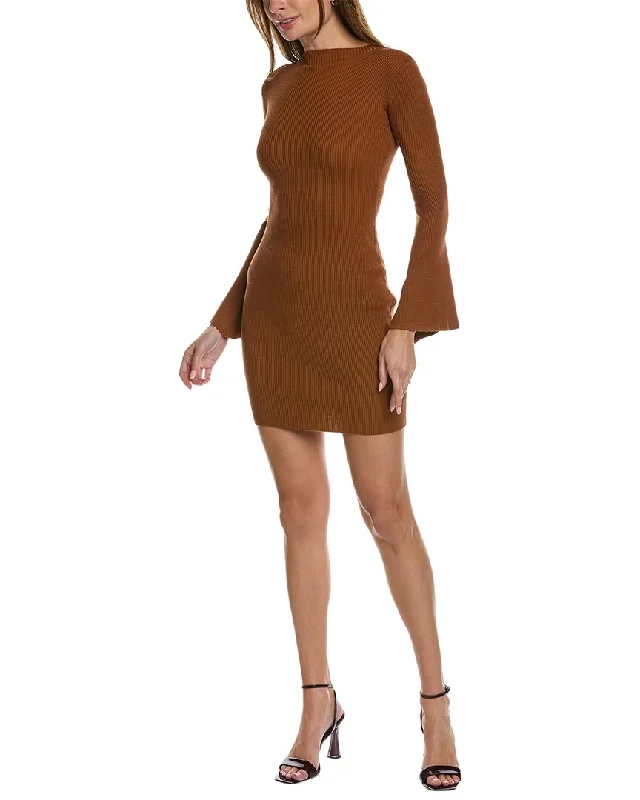 Alexia Admor Sienna Turtleneck Flared Dress Sleeveless unclassified dresses