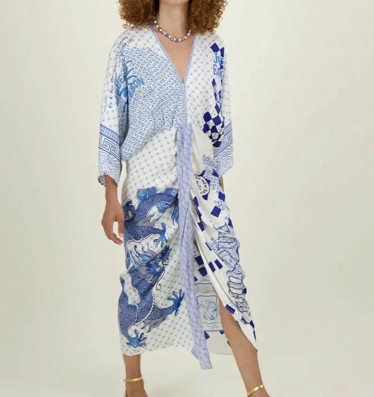 Amalfi Dress In Blue/white Holiday unclassified dresses