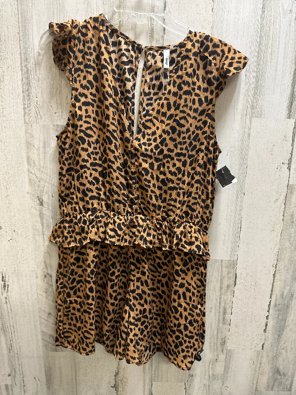 Animal Print Romper Glam, Size M Stylish unclassified dresses