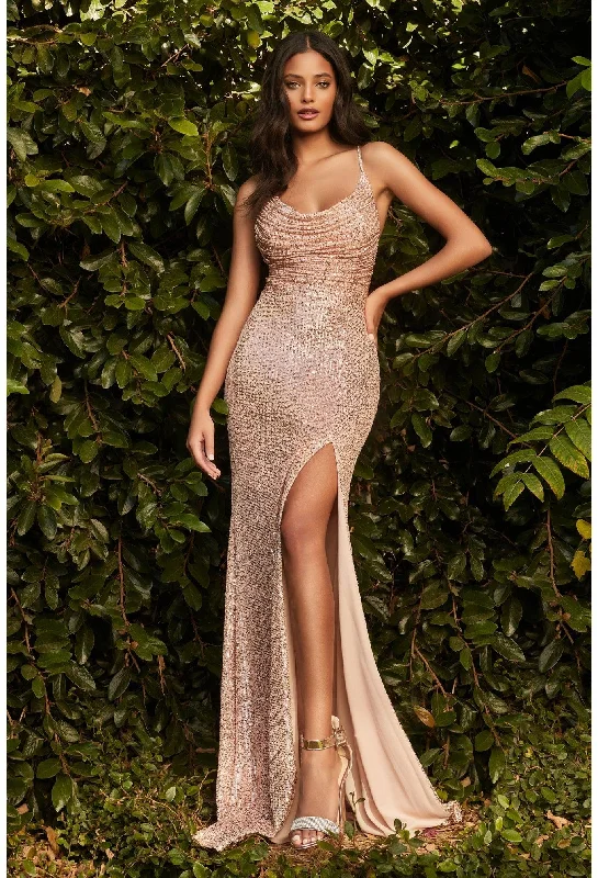 Arianna Gown - Rose Gold Long unclassified dresses