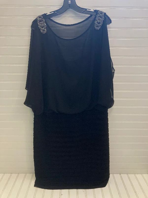 Black Dress Party Midi xscape , Size 18 Boho Midi Skirt