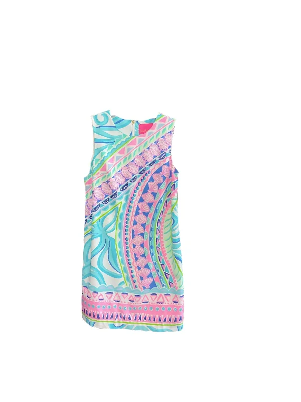 Blue & Pink Dress Designer Lilly Pulitzer, Size 0 Breathable unclassified dresses