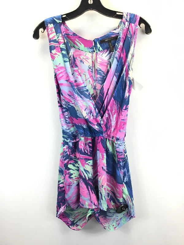 Blue & Purple Romper Bcbgmaxazria, Size Xs Luxury unclassified dresses