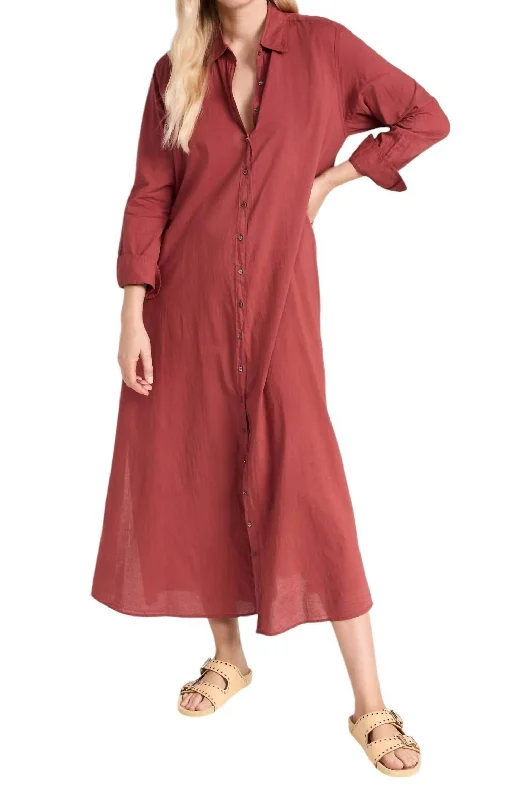 Boden Dress In Brick Red Comfortable unclassified dresses