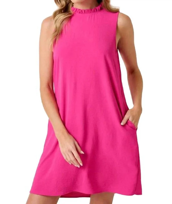 Chrissy Dress In Hot Pink Lounge unclassified dresses