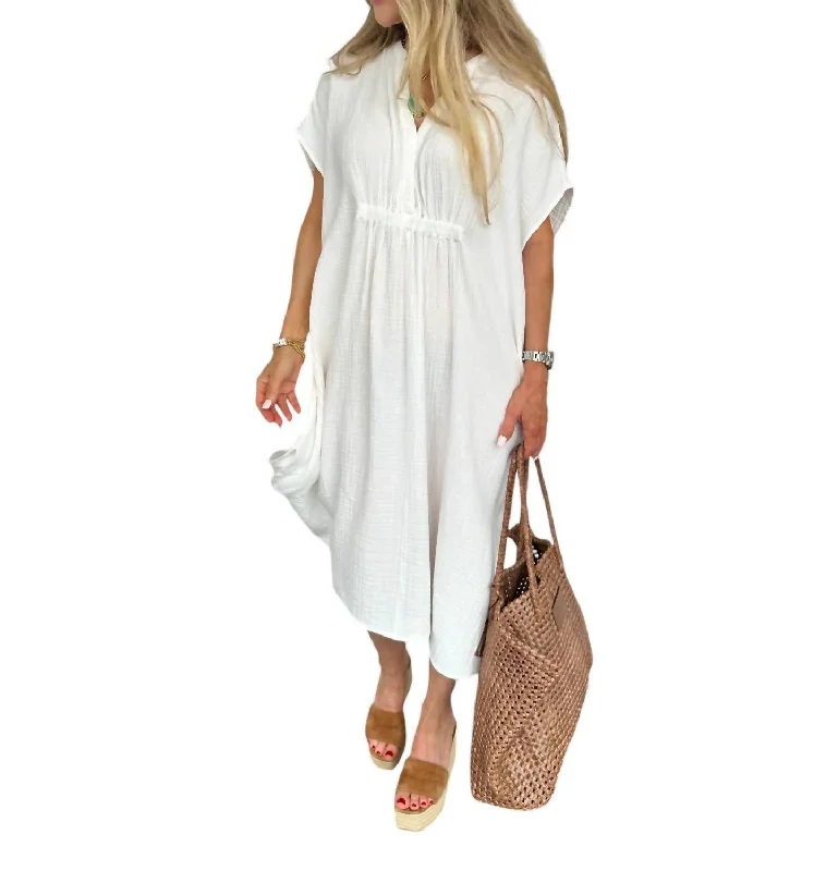 Coco Caftan In White Gothic unclassified dresses