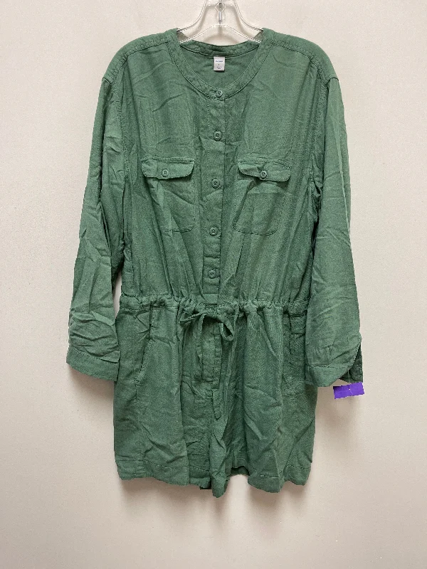 Green Romper Old Navy, Size L Office unclassified dresses