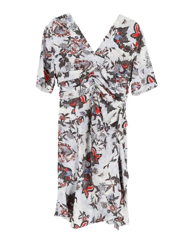 Isabel Marant Wrap Dress in Multicolor Silk Wedding guest unclassified dresses