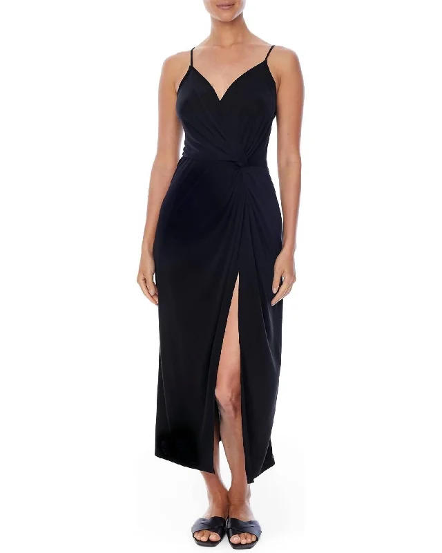 Kelcie Dress In Black Off-shoulder unclassified dresses