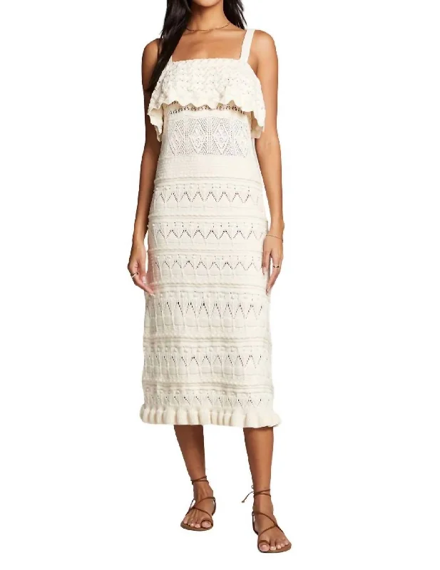 Kendra Knit Dress In Natural Wedding guest unclassified dresses