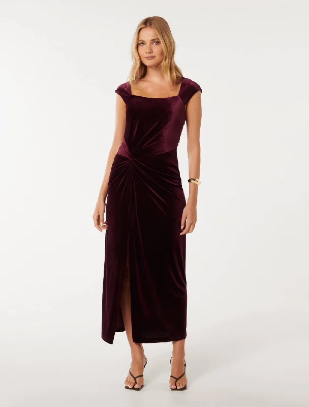 Lara Cap Sleeve Velvet Dress Sexy unclassified dresses