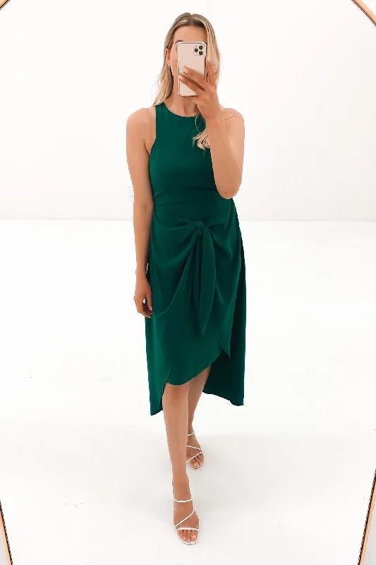 Maddie Midi Dress Emerald Lace Midi Skirt