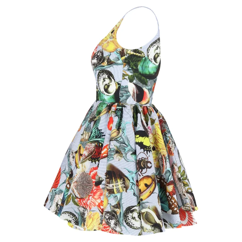 Mary Katrantzou Tivolio Shell Print Dress in Multicolor Polyester Lace unclassified dresses