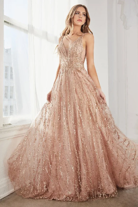 Nala Glitter Gown - Rose Gown Lace unclassified dresses