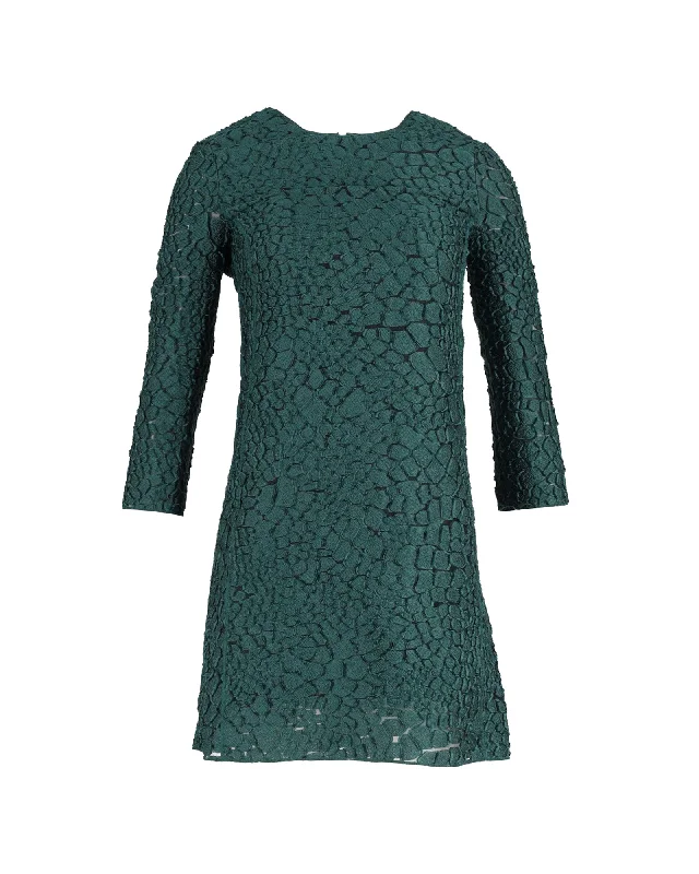 Nina Ricci Shift Dress in Green Polyester Soft fabric unclassified dresses