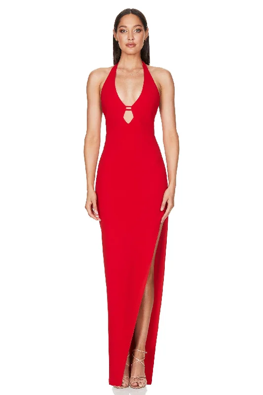 Nookie Coco Gown - Fire Velvet unclassified dresses