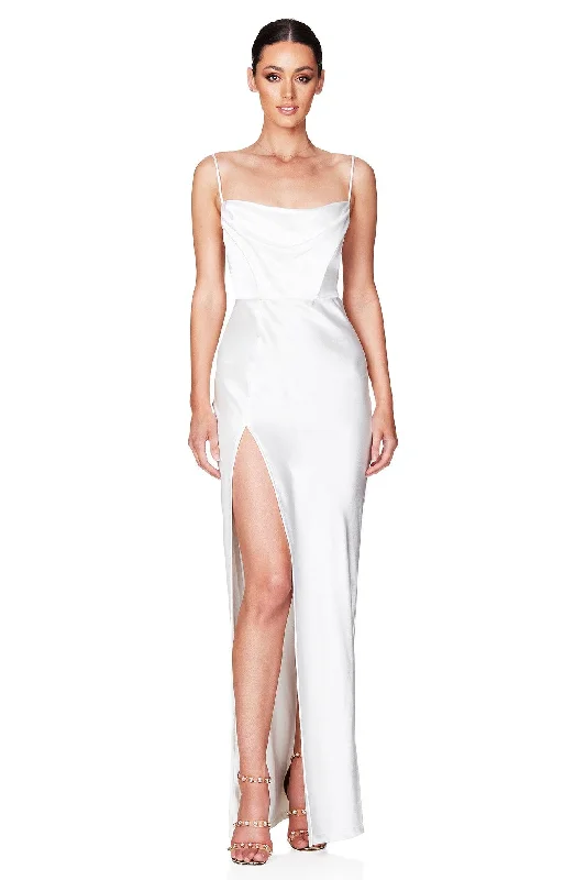 Nookie Dream Draped Gown - Ivory Discounted unclassified dresses