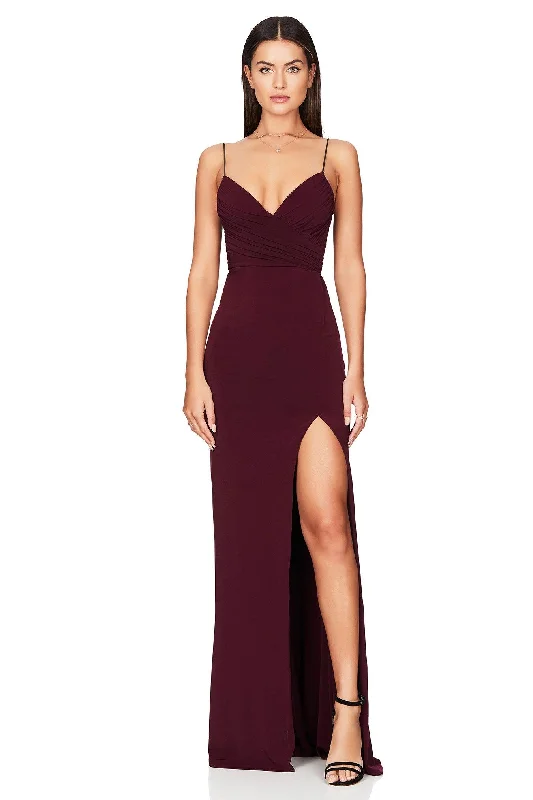 Nookie Venus Gown - Wine Travel unclassified dresses