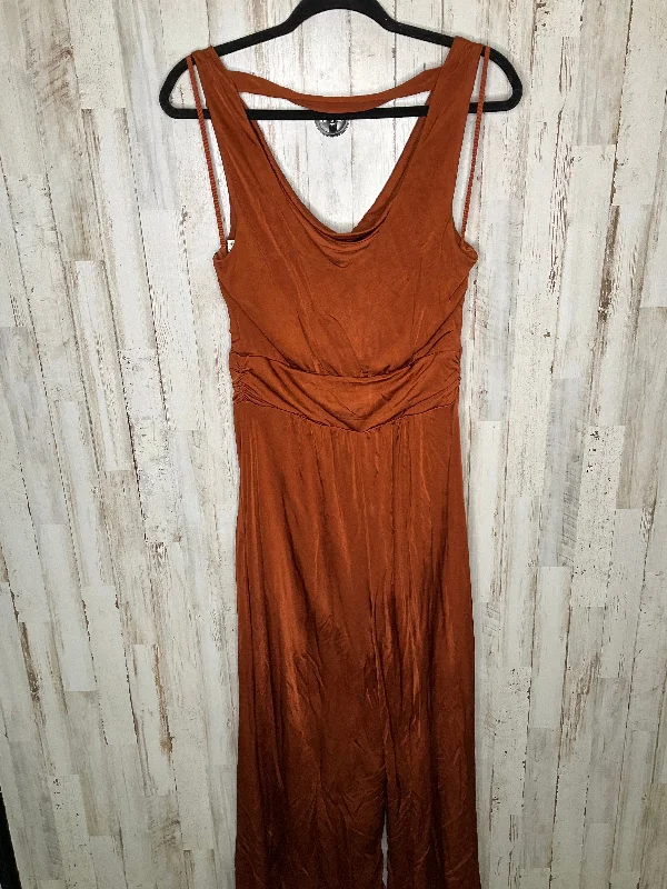 Orange Jumpsuit Anthropologie, Size M Date night unclassified dresses