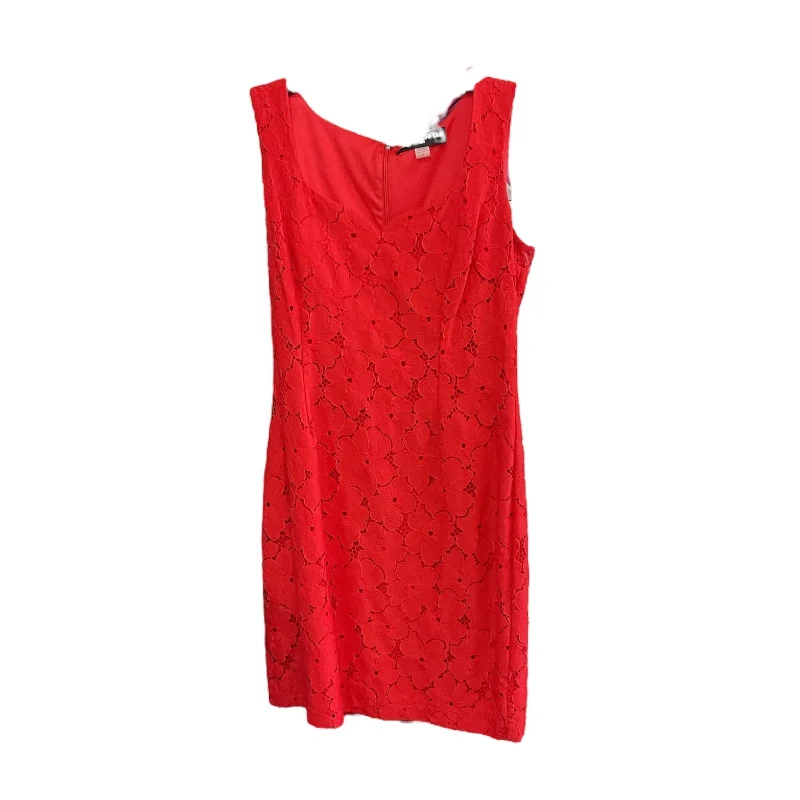 Red Dress Designer Karl Lagerfeld, Size 8 Backless unclassified dresses