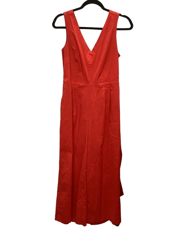 Red Jumpsuit J. Crew, Size 6 Halter unclassified dresses