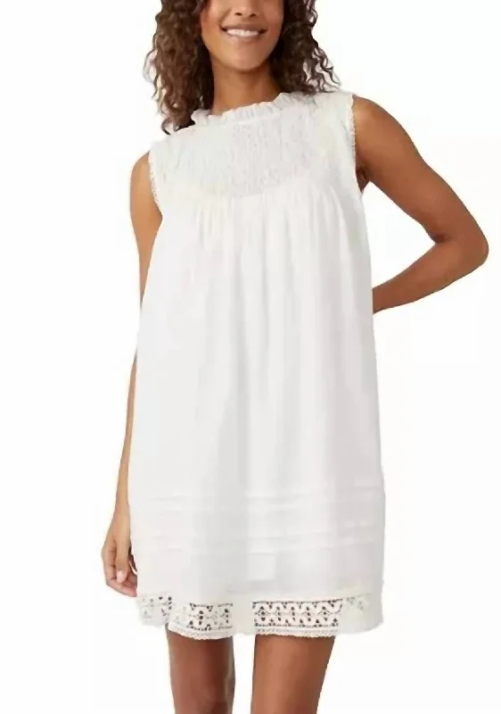 Shea Shift Dress In Ivory Flowy unclassified dresses