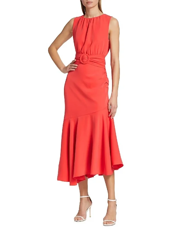 Sleeveless Camila Dress In Coral Summer unclassified dresses