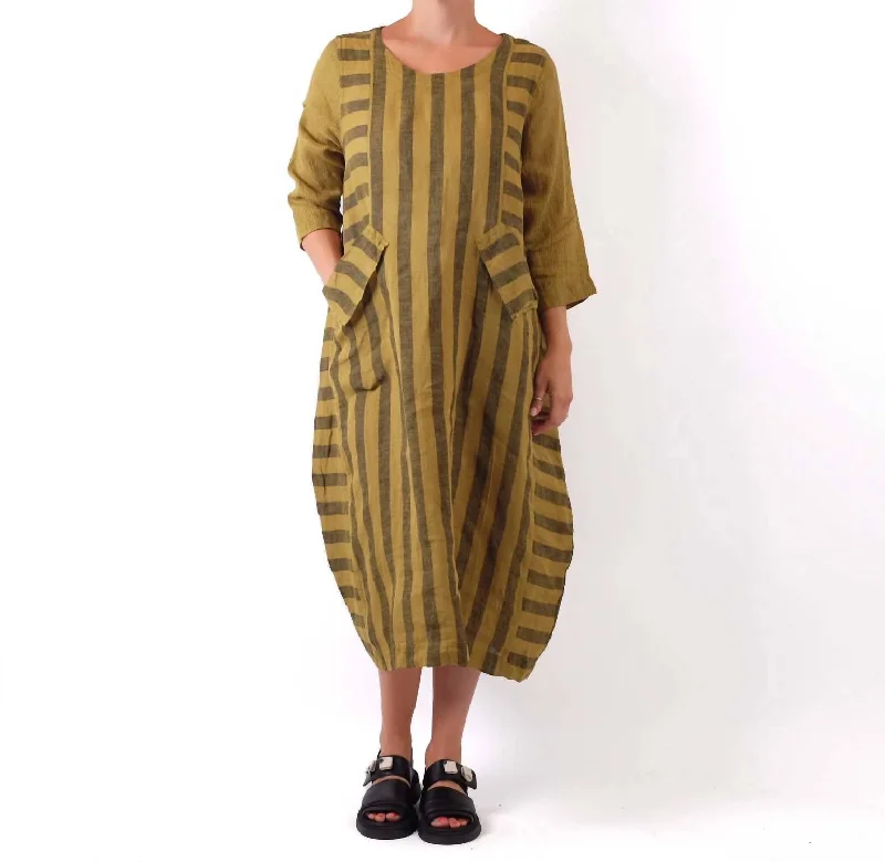 Striped Dress In Spring Apple Formal unclassified dresses