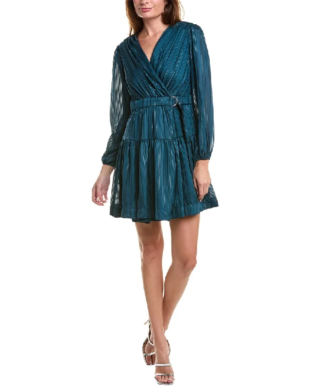 Taylor Shadow Stripe Wrap Dress Fall unclassified dresses