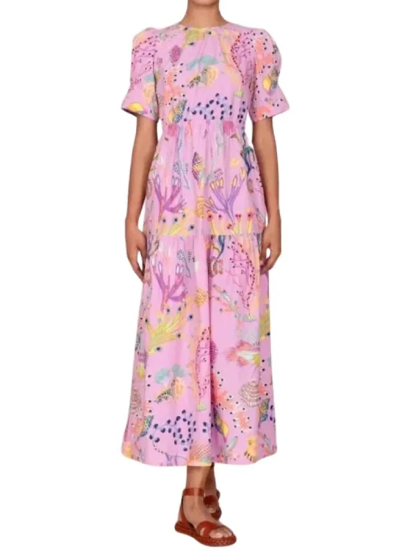 Valeria Dress In Marine Orchid Cotton unclassified dresses